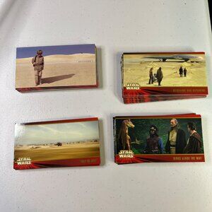 Star Wars Episode 1 Complete Widevision Trading Base Card Set 1-80 Topps - 1999
